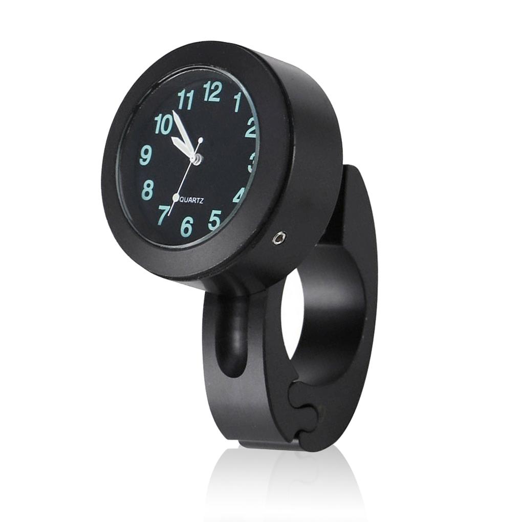 Lenkerhalterung Uhr Leuchtende Anzeige Genaue Zeit Verschleißfeste Uhr Stil Design Lenker Glow Uhr Fahrrad gray