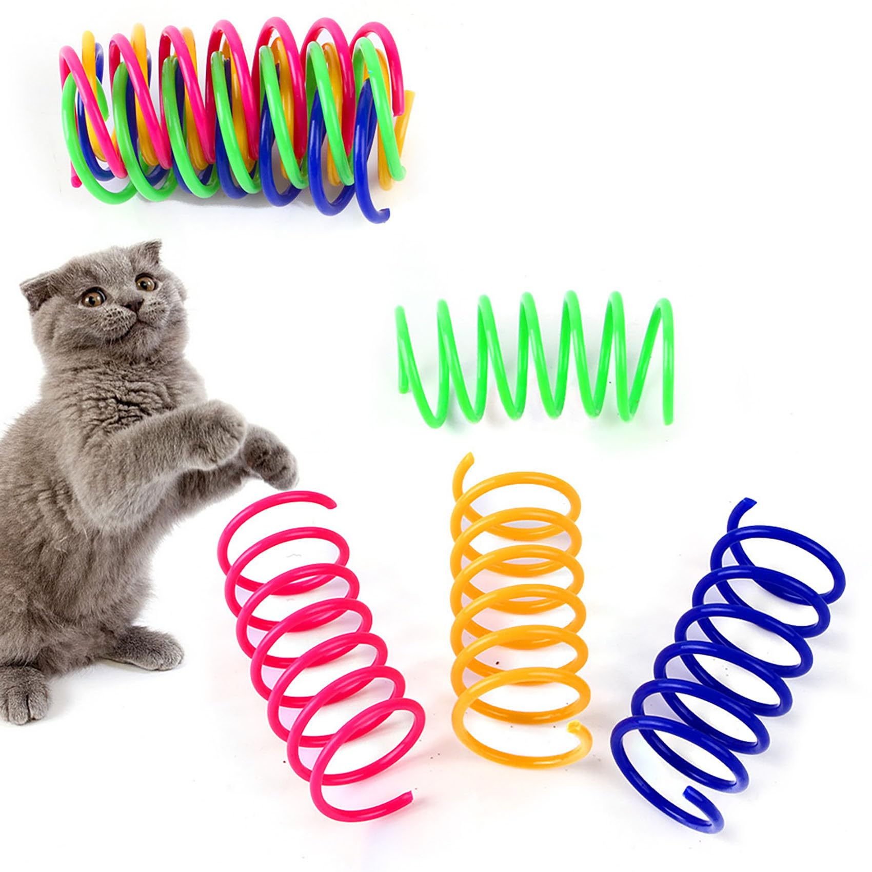 LeTradeJP Katzenspielzeug, Federn, 20 Stück, 4 Farben, Katzenspielzeug, Bewegungserleichterung, Stressabbau, Intelligenztraining, Katzenspiel, Heimtierbedarf