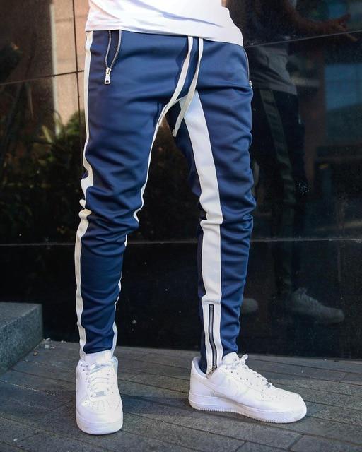 Herren-Jogginghose, Freizeithose, Fitness, Sportbekleidung, Trainingshose, schmale Jogginghose, Hose, Trainingshose M blau