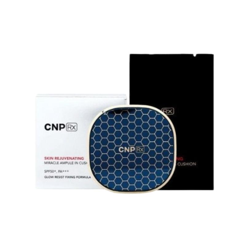 CNP Miracle Ampulle in Cushion 15g + Nachfüllpackung | K-Beauty Feuchtigkeitsspendende Hautpflege Cushion | Nr. 21 / Nr. 23 | K-Beauty Feuchtigkeitsspendendes Cushion SPF50+ shade.23