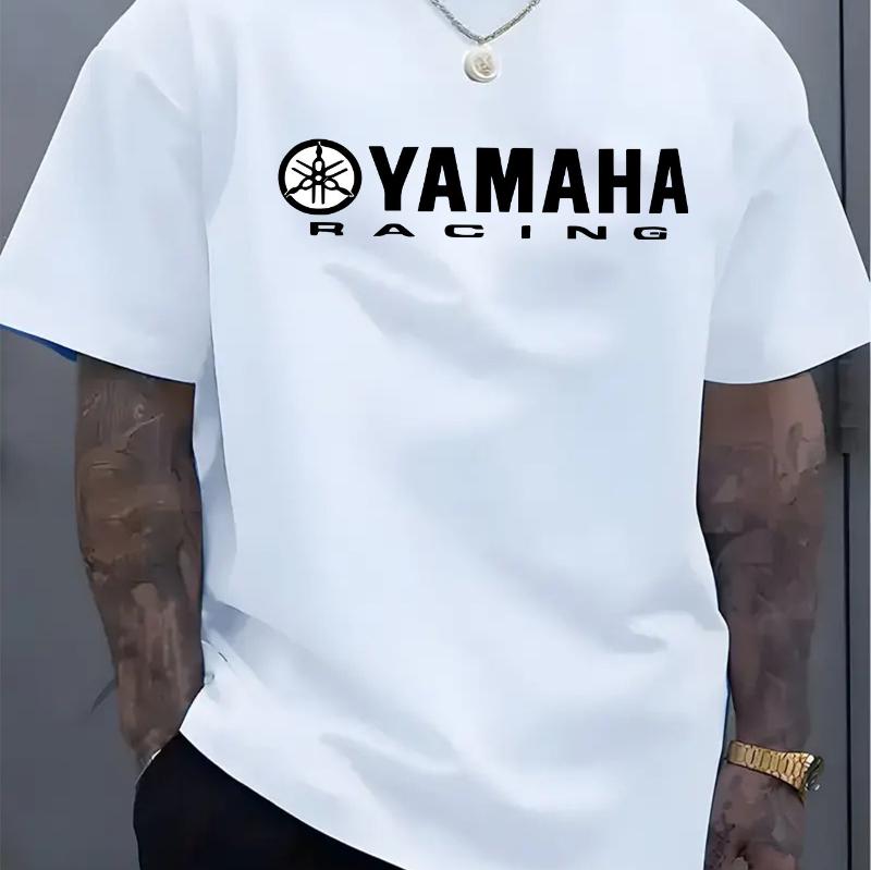 Yamaha Motorräder T-Shirt NEU Unisex Baumwoll-Tee Herrenmode Street Sports Kurzarm Damen Hochwertiges Rundhals-Top XL