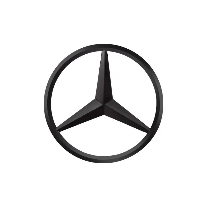 Autoaufkleber Für Mercedes Benz 1 Stück 52mm 57mm Auto Lenkrad Abzeichen Emblem Aufkleber Auto-Styling Für Mercedes Benz A B C E S cl 57mm Big Pin matte schwarze
