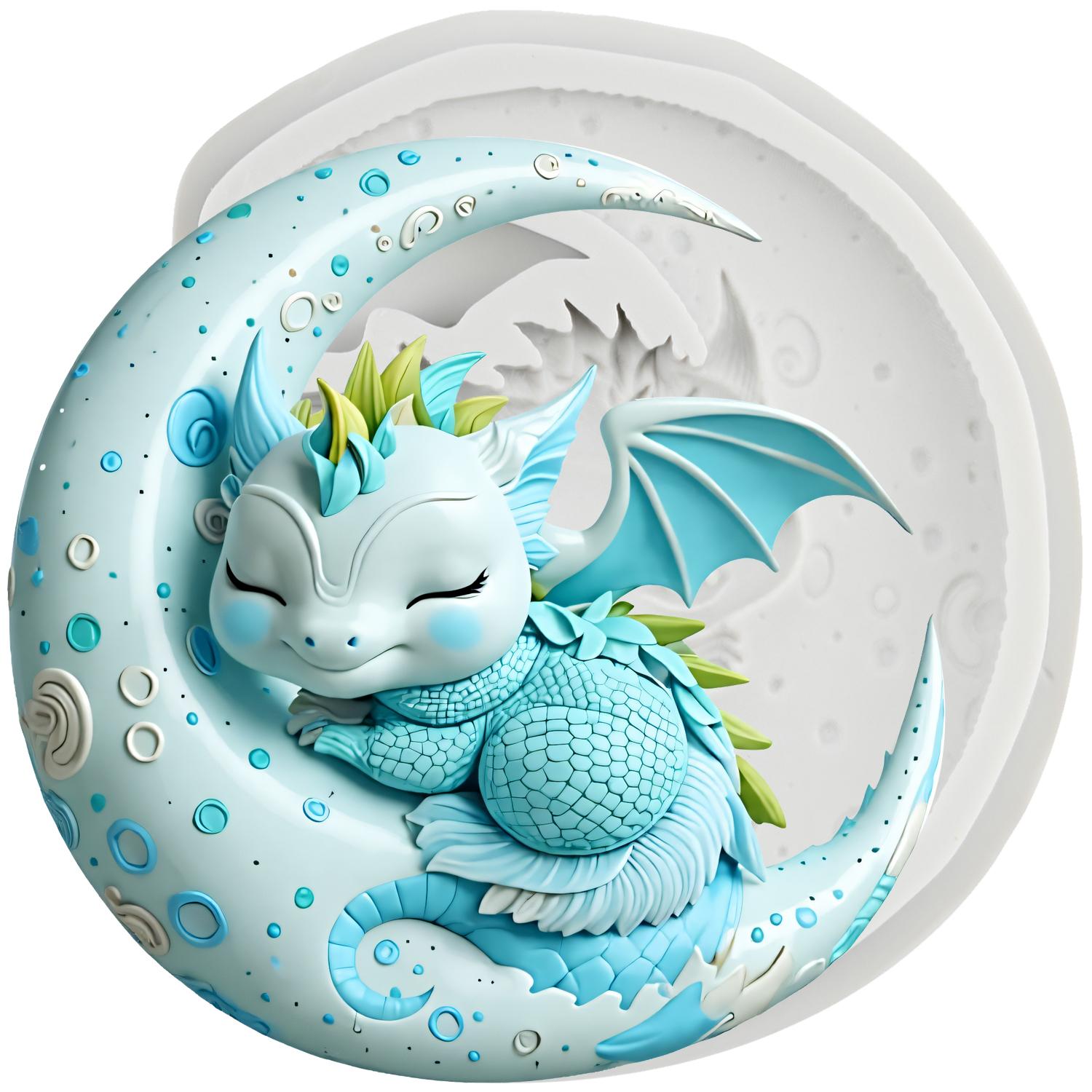 Drachen Silikonformen Fliegender Drache Fondantform Kuchen Dekorationswerkzeuge Cupcake Topper Süßigkeiten Schokolade Gumpaste Form graue