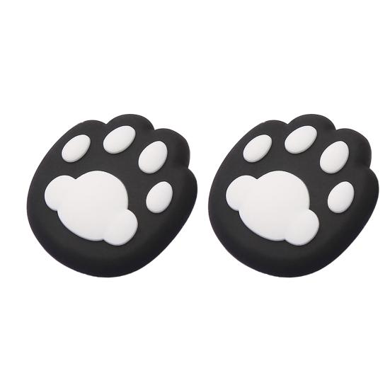 2 Stück Katzenpfoten-Türknauf-Crash-Pad, Stummschaltung, Schranktürgriff, Schloss, Schalldämpfer, Anti-Kollisions-Pad, Wandschutz, winddicht, Türklinken-Pad, Haushaltsbedarf 2 pcs schwarz