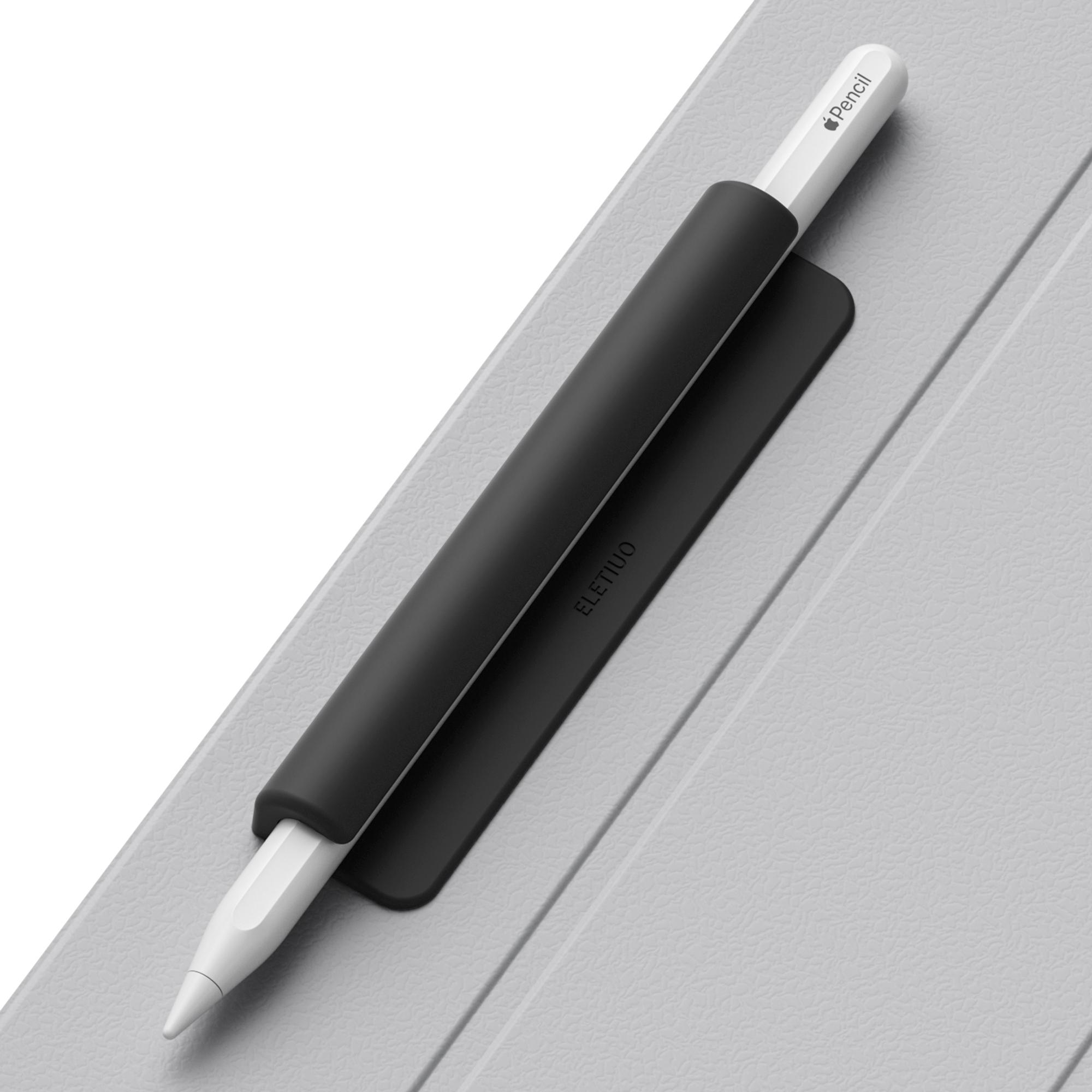 Tragbare Tablet-Stifttaschen Selbstklebende Stifthalter-Hülle Schutzhülle für Apple Pencil Stiftetasche für iPad-Stift schwarz