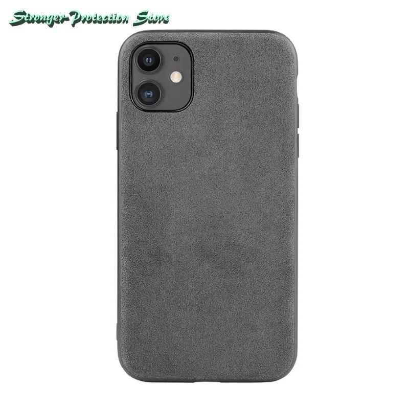 Italienische Alcantara Lederhülle für iPhone 15 Pro Max 14 13 12 11 Xs Max Luxuriöse Business Handyhülle iPhone 16 Pro Max Xs Xr Hülle For iPhone 16 Pro graue