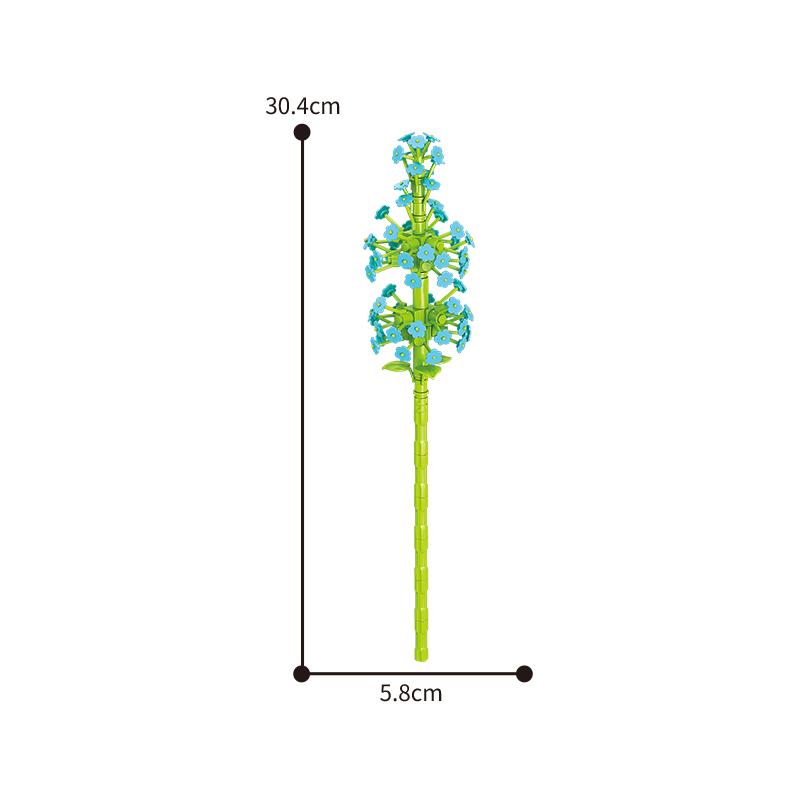 Blumen Bausteine 48 Stile Desktop Ornamente Falsche Blumen Dekorationen Spielzeug PL9093-1
