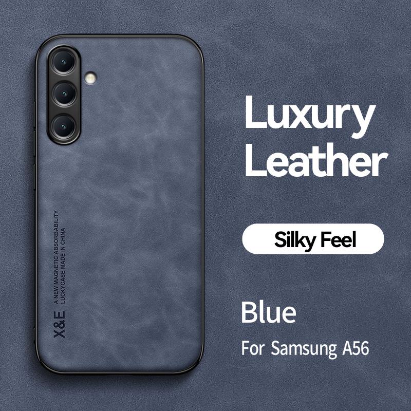 Für Samsung Galaxy A56 A26 A36 5G Hülle Magnetische Leder Handyhüllen für Sumsung Samung A 56 36 26 2024 Rückseite Capa Fundas For Galaxy A26 5G blau