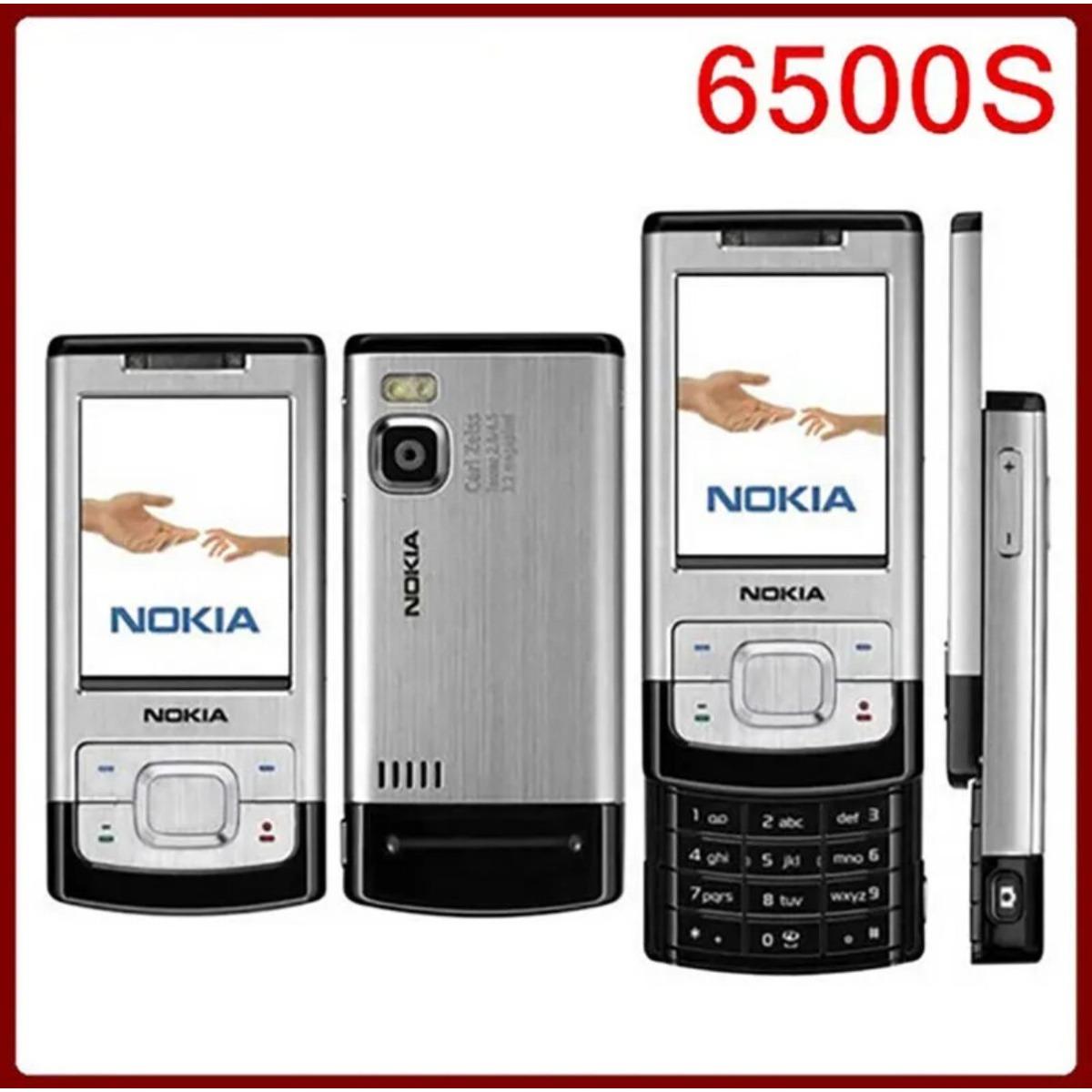Generalüberholtes Nokia 6500 Slide Original Entsperrt 3G 850/2100 MP3-Player 3,15 MP Mobiltelefone silber