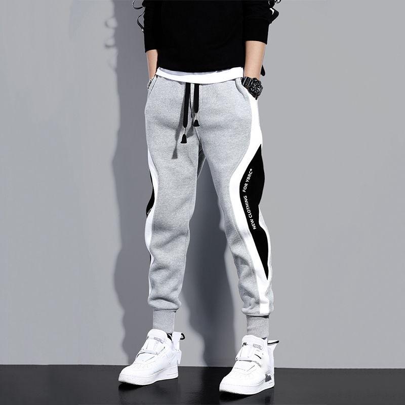 Männer Casual Kordelzug Hosen Jogger Hosen Jogginghose Laufhose Jogginghose für Männer S grau