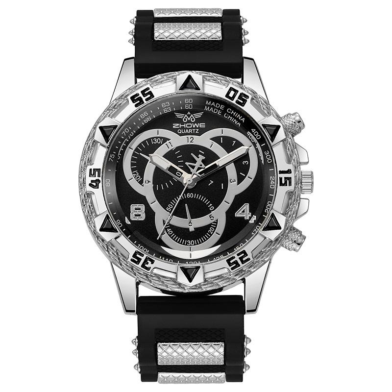 Neue Design Mode Männer Business Uhren Luxus Edelstahl Männer Quarz Armbanduhren Top Marke Männlichen Uhr schwarz
