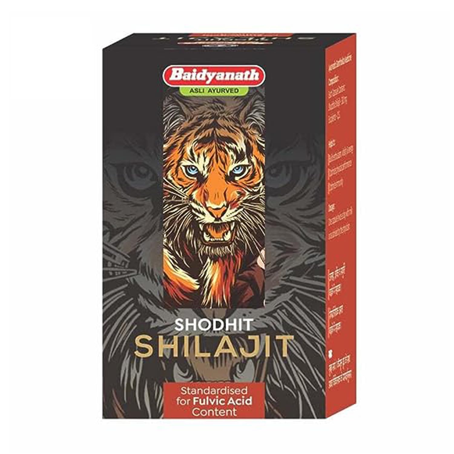 Baidyanath Asli Ayurveda Shilajit Kapseln für Männer 30 Stück Energie Vitalität Nahrungsergänzung
