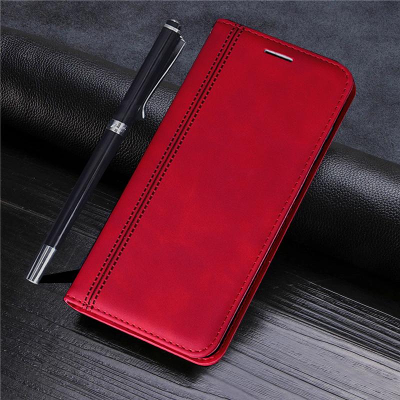 Luxus Leder Brieftasche Flip Telefon Fall Für Samsung Galaxy S23 Ultra S22 S21 S20 FE Plus A04S A14 A24 A34 A54 a23 A33 A53 A13 A22 A32 A52 A72 Soft Cover For Samsung Galaxy S20 FE rot