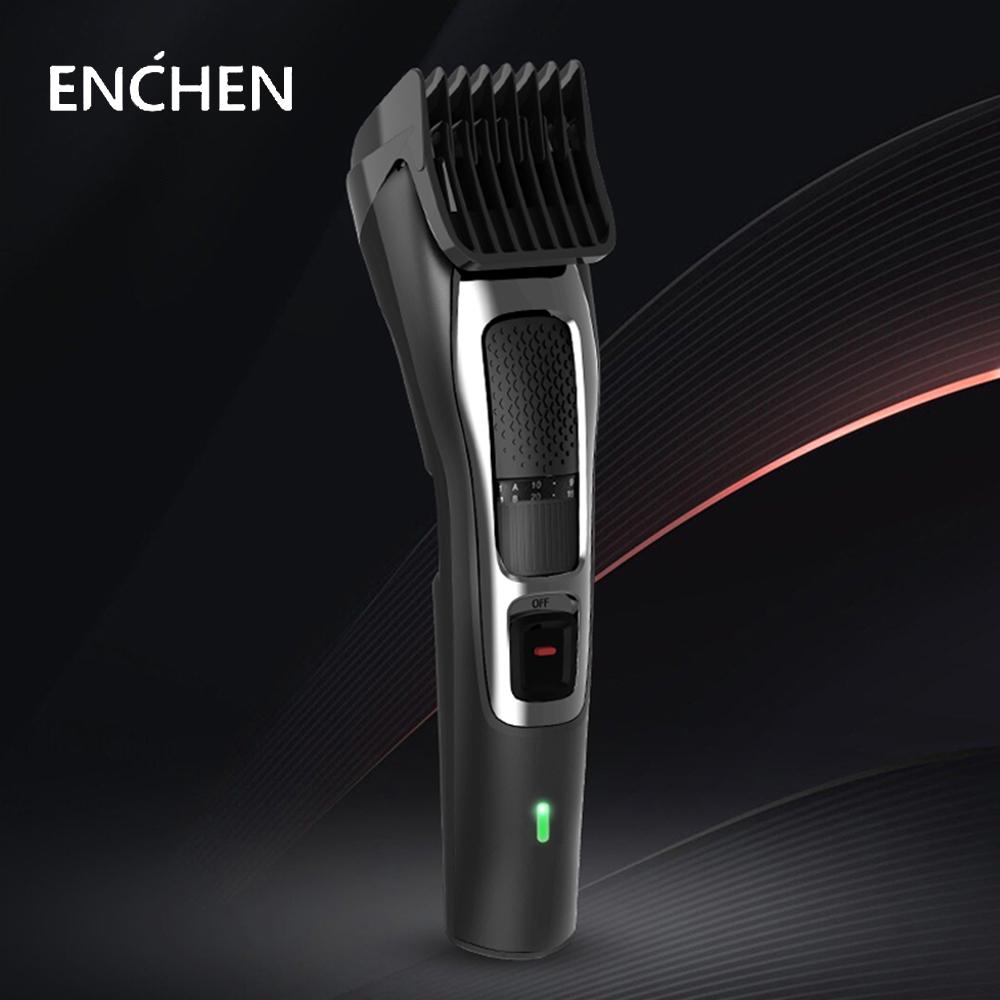 Enchen Sharp3S Haarschneider USB-Schnelllade-Elektroschneidemaschine Geräuscharmes Friseurhaar schwarz