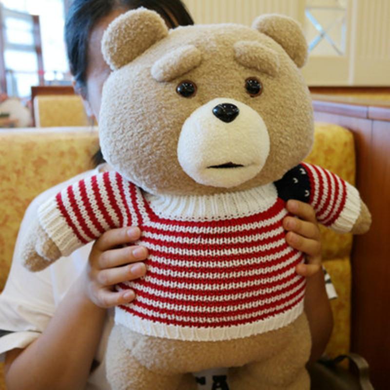 8 Stile Film-Teddybär Ted 2 Plüschtiere in Schürze Weiche Kuscheltiere Plüsch 45cm Ein Geburtstagsgeschenk für einen guten Freund 45CM grün