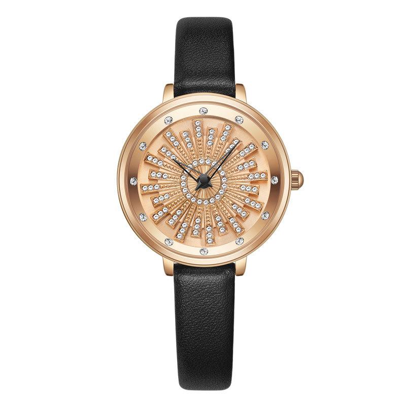Damenuhren Modische und elegante Quarzuhren Damenuhren Damen Vollstahlbanduhren beige