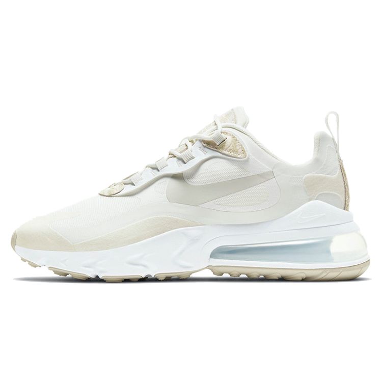 Nike Air Max 270 React SE Light Bone Damen Sneaker Weiß Summit-White Crimson-Tint CV8815-100 37.5