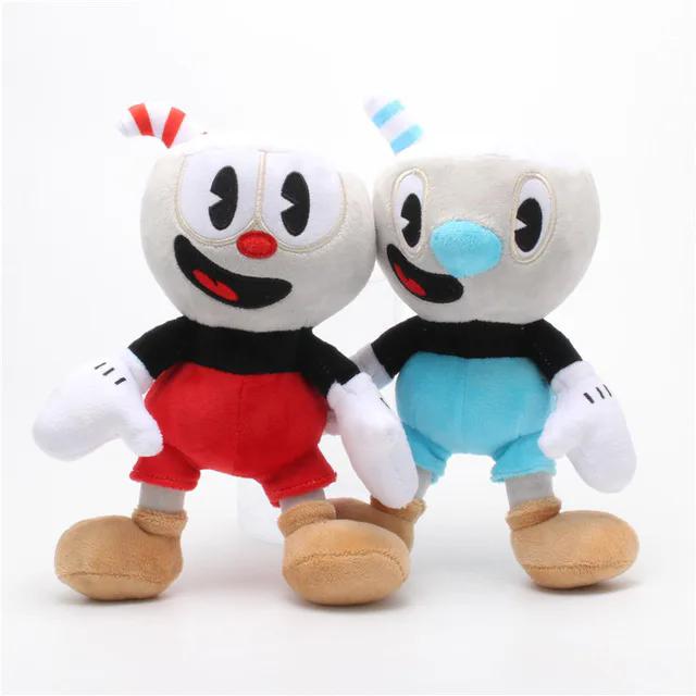 2 Stück/Los Anime Cuphead Plüschtier Mugman Der Teufel Legendäre Kelch Gefüllte Puppen Abenteuerspiel Spielzeug Für Kinder Geburtstagsgeschenke