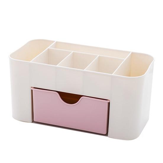 Gesundheitspflege Nail Art Maniküre Werkzeuge Desktop Storage Box Schublade Schmuck Kosmetik Organizer rosa