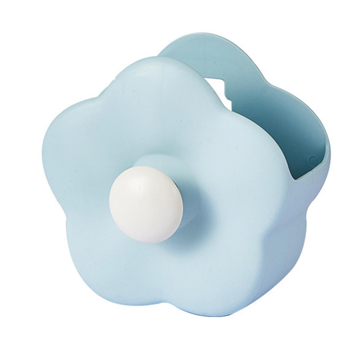 Stifthalter, Make-up-Pinselbehälter, glatte Kante, lebendige Farben, großes Fassungsvermögen, blumenförmige Schreibwaren-Make-up-Pinselbox blau