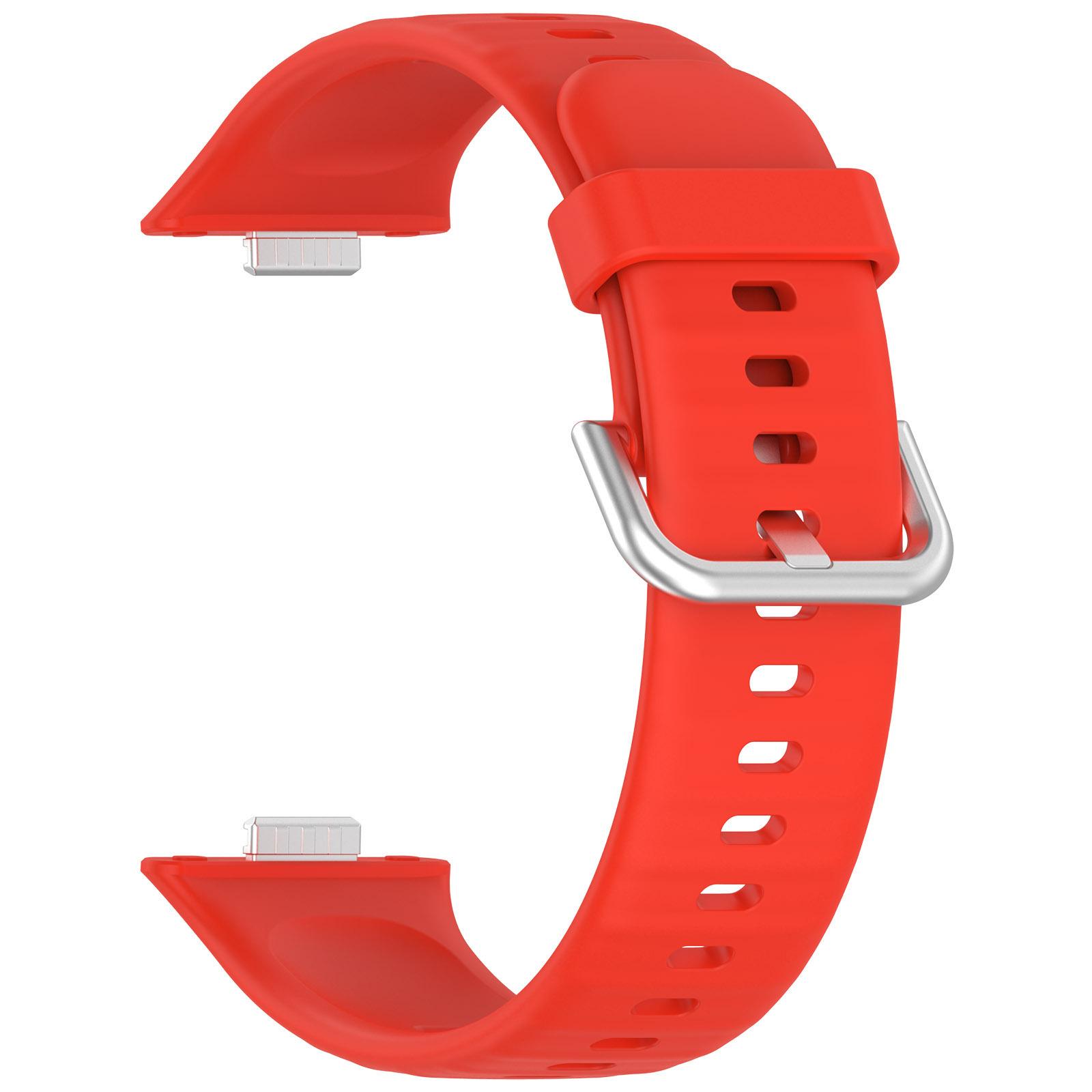 Armband für Huawei Watch Fit 4 Pro Armband Smartwatch Zubehör Ersatzarmband Silikon Sprot Correa für Huawei fit 3 Armband For Huawei Fit 4 rot