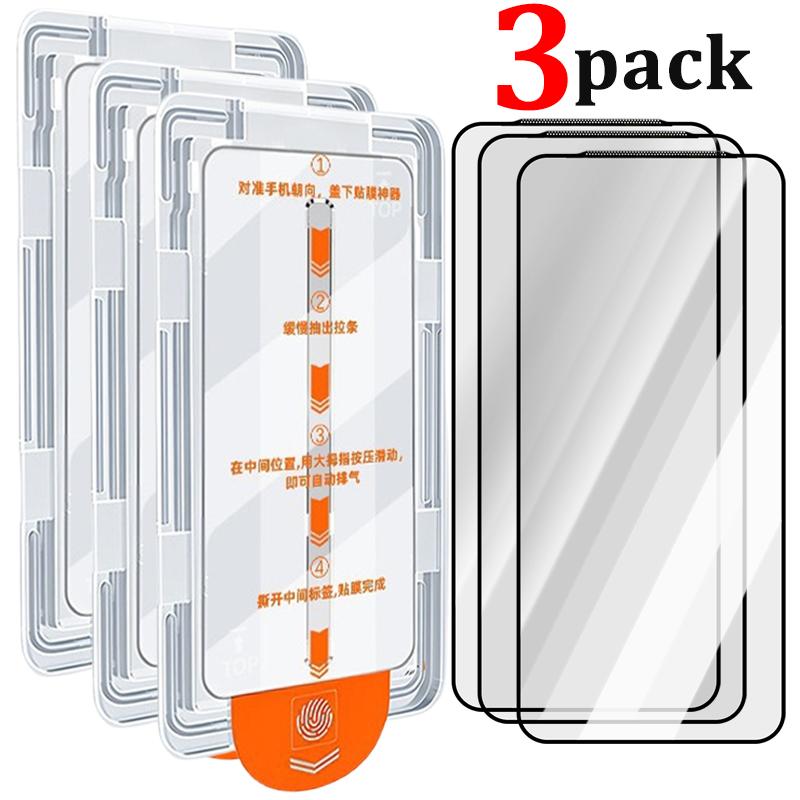 Einfache Installation Staubfreier Displayschutz für iPhone 17 Pro Max/17 Pro/17 Air 16 Pro Plus Gehärtetes Glas Kratzfeste Folien for iPhone 17 Pro