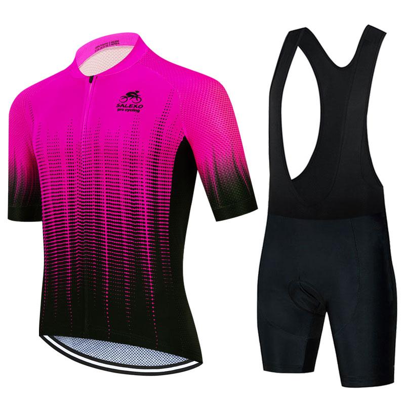 2025 Sommer Radtrikot Set Herren Fluoreszierende Farbe Kurzarm Radbekleidung Mountainbike Bekleidung Ropa Ciclismo Uniform M