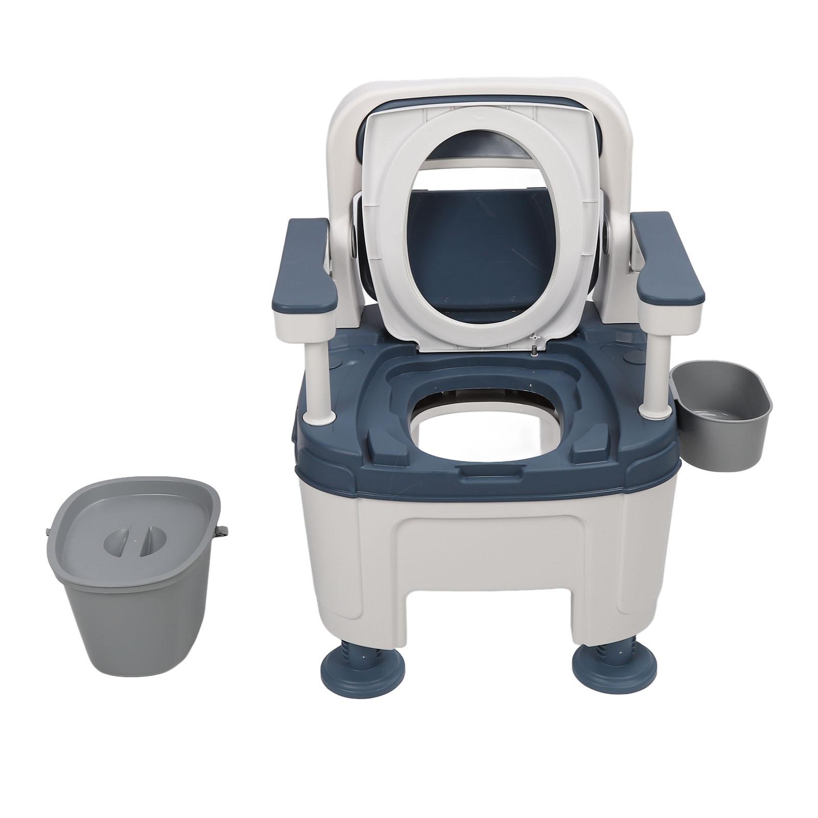 Nachttopf Toilette Tropfsicher Geruchsresistent Tragbarer Töpfchenstuhl Nachttopf Toilette für ältere Menschen