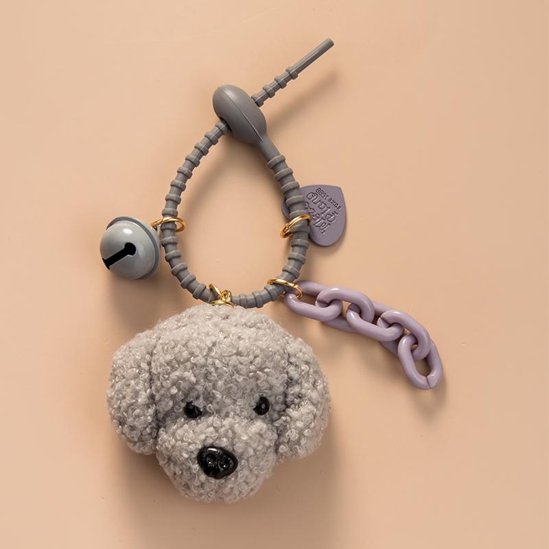 Kawaii Teddy Hund Plüsch Haustierliebhaber DIY Schlüsselanhänger Hohe Qualität Anhänger Partner Passender Schlüsselanhänger Anhänger Auto Schlüsselanhänger Großhandel