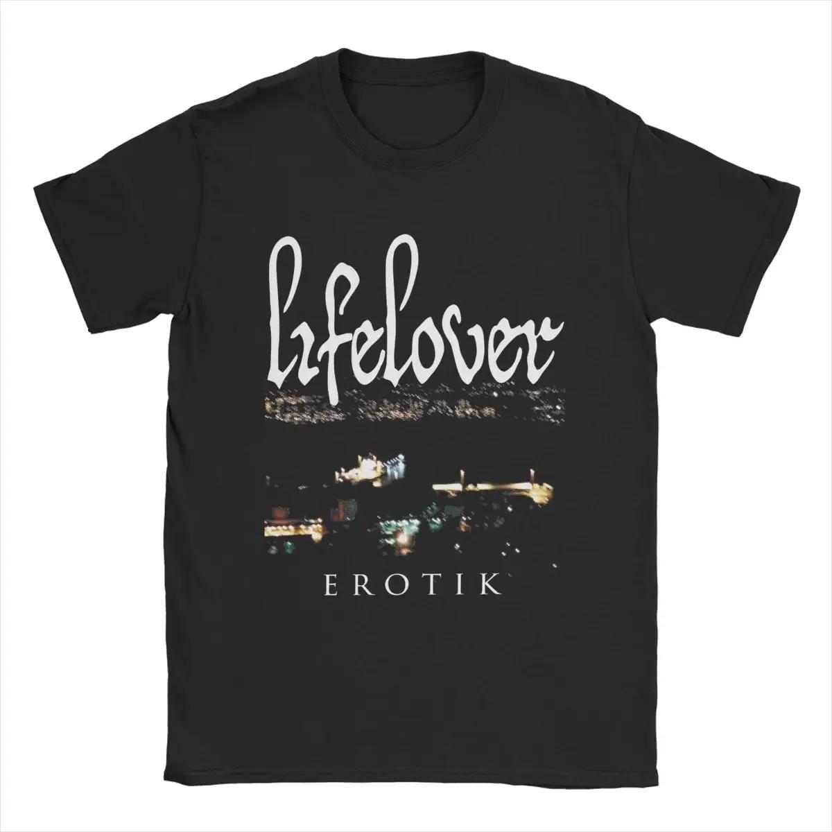 Lifelover Erotik T-Shirt Herren 100% Baumwolle Vintage T-Shirts Rundhals T-Shirts Kurzarm Kleidung 4XL 5XL#Farbe XXXXL schwarz