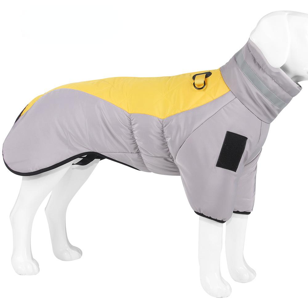 Wasserdichter Hundeoverall für Golden Labrador Retriever, für mittelgroße und große Hunde, warmer Wintermantel aus Baumwollmischung XL 8-10KG yellow