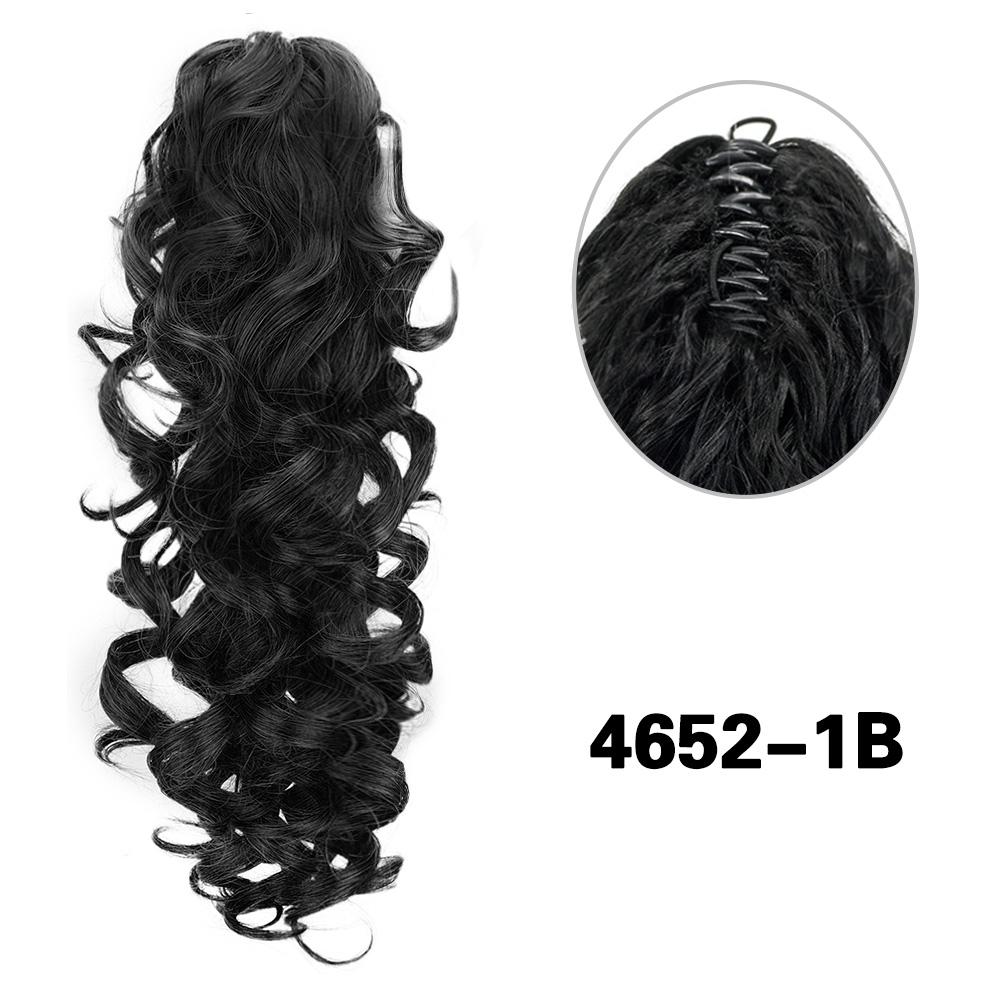 MERISIHAIR Synthetische Pferdeschwanz-Haarverlängerung mit Krallenclip, lang, lockig, gewellt, natürlich, für Frauen, für den täglichen Gebrauch 40cm