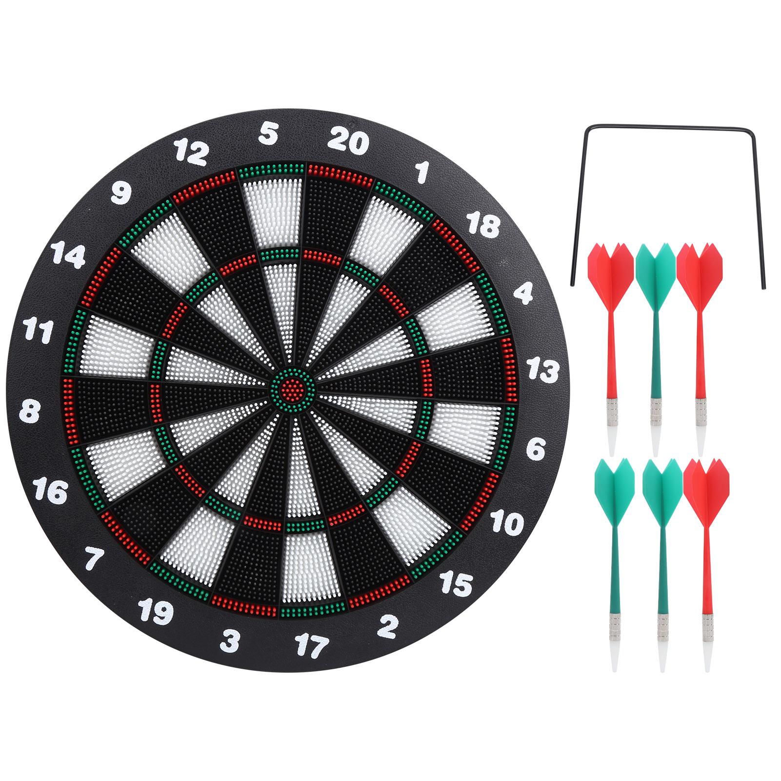 16,5 Zoll sichere Dartscheibe mit 6 Dart-Set, wiederverwendbar für Freizeitunterhaltung, Party, Bar-Spiele