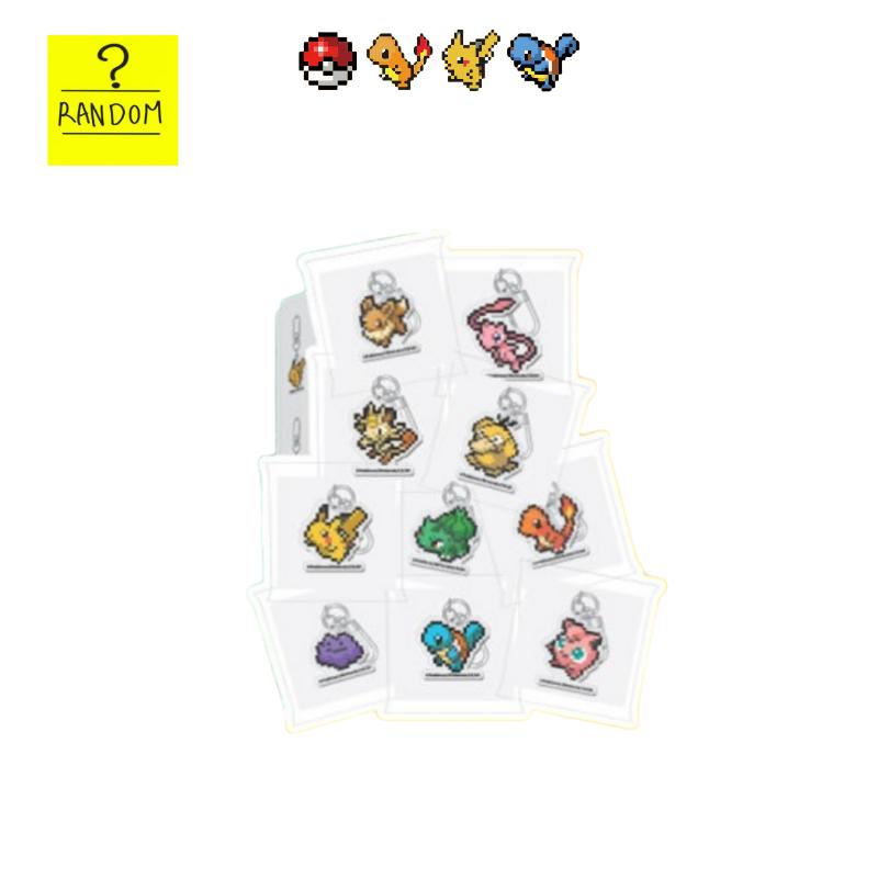 Pokemon x CU Schlüsselanhänger Kollektion | Tastenkappe, Flipbook & Acryl-Schlüsselanhänger Pokemon Random Acrylic Keychain white