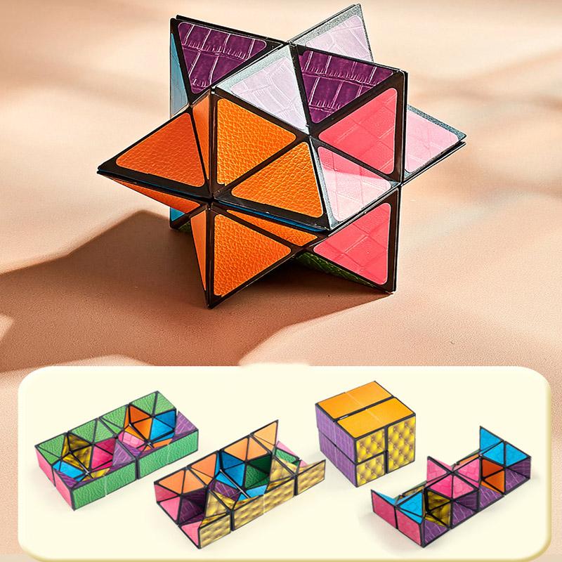 Formverändernde Box Geometrisch Veränderbarer Magnetischer Magischer Würfel 3D Dekompressions-Hand-Flip-Puzzle Kinder Entlastung Fidget-Spielzeug