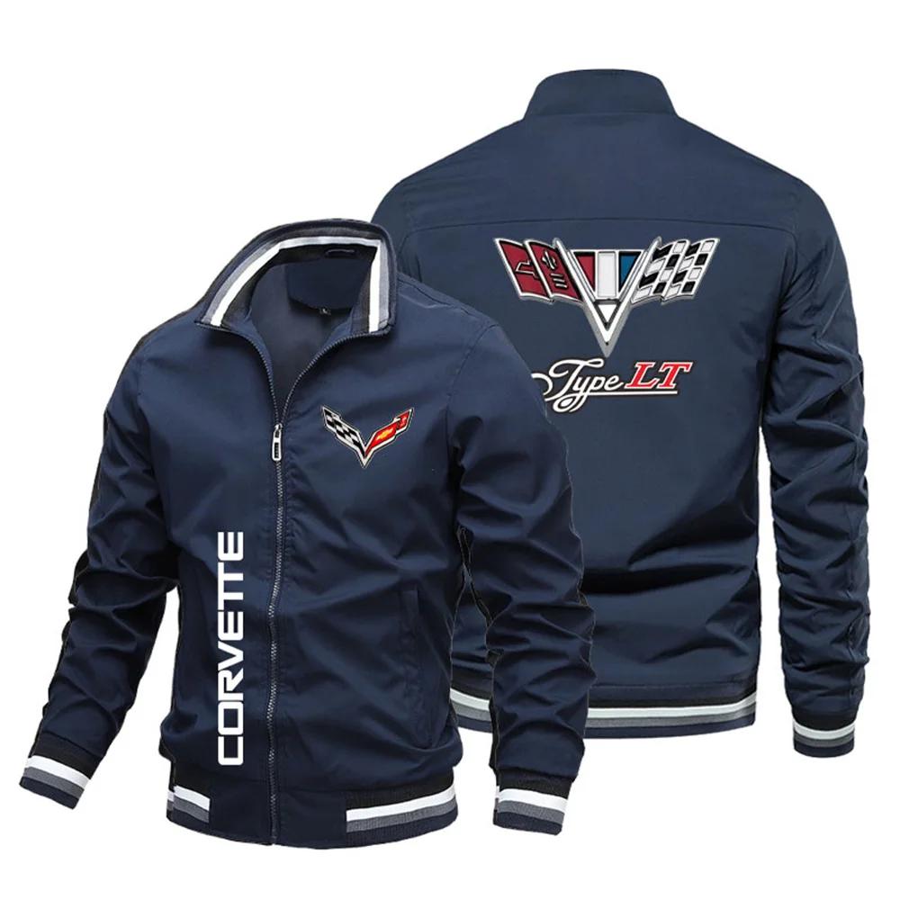 Enganliegende Motorradjacke für Herren mit Logo, hochwertige Marken-Fahrradbekleidung 3XL navy blau