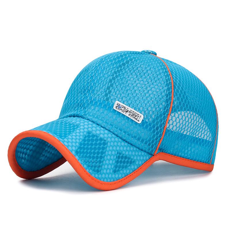 [NORTHWOOD] Kinder Baseball Caps Sommer Mesh Cap für Mädchen Jungen Sonnenblende Hüte Sommer Kinder Caps 52-57 cm see-blaue