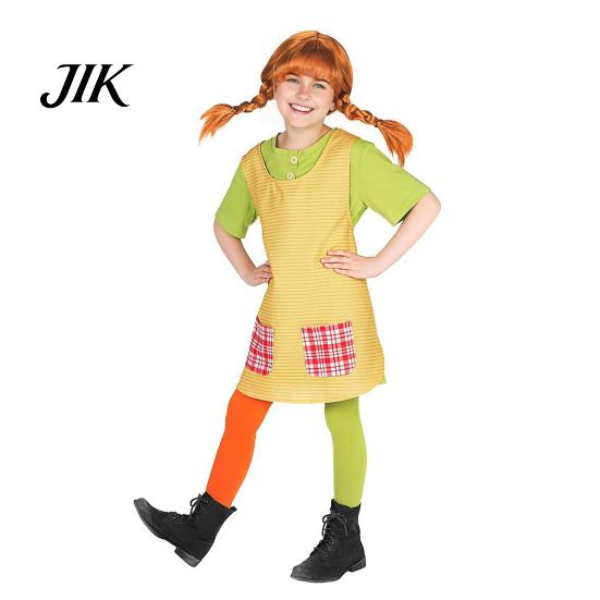 Karnevalskostüm für Mädchen Anzug Coole Party Damen und Kinder 3-teiliges Set Langes Mardi Gras Ärmelhemd Einzigartiges Kinder Maskenball Rollenspiel Drag Outfit 140 cm gelb