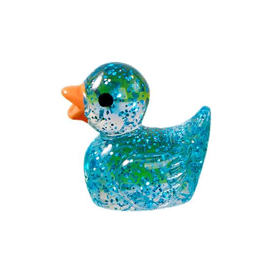 Klare Ente Ornament Desktop Bunte süße Harz Handwerk Ente Figur Figur Statue Puppenhaus blau