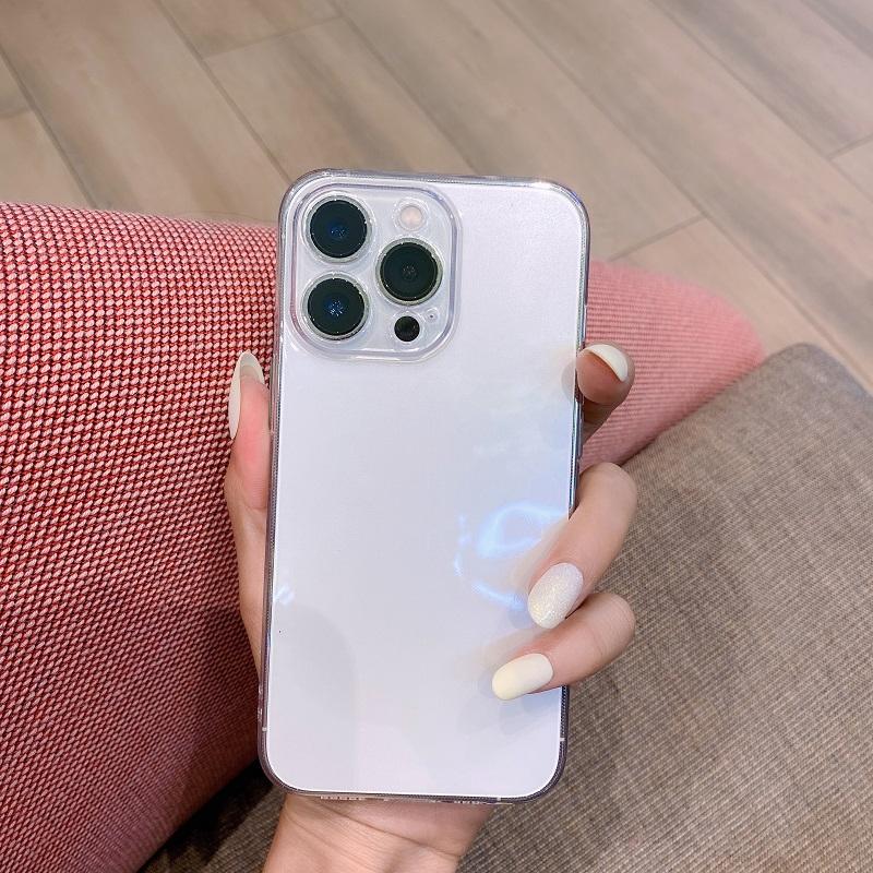 Ultradünne, klare, weiche TPU-Hülle für Samsung Galaxy S22 S21 S20 A23 A33 A53 A73 A13 A12 M23 M13 M33 M53 M32 4G 5G Luxus stoßfeste Schutzhülle Samsung Galaxy S21 reinfarbig