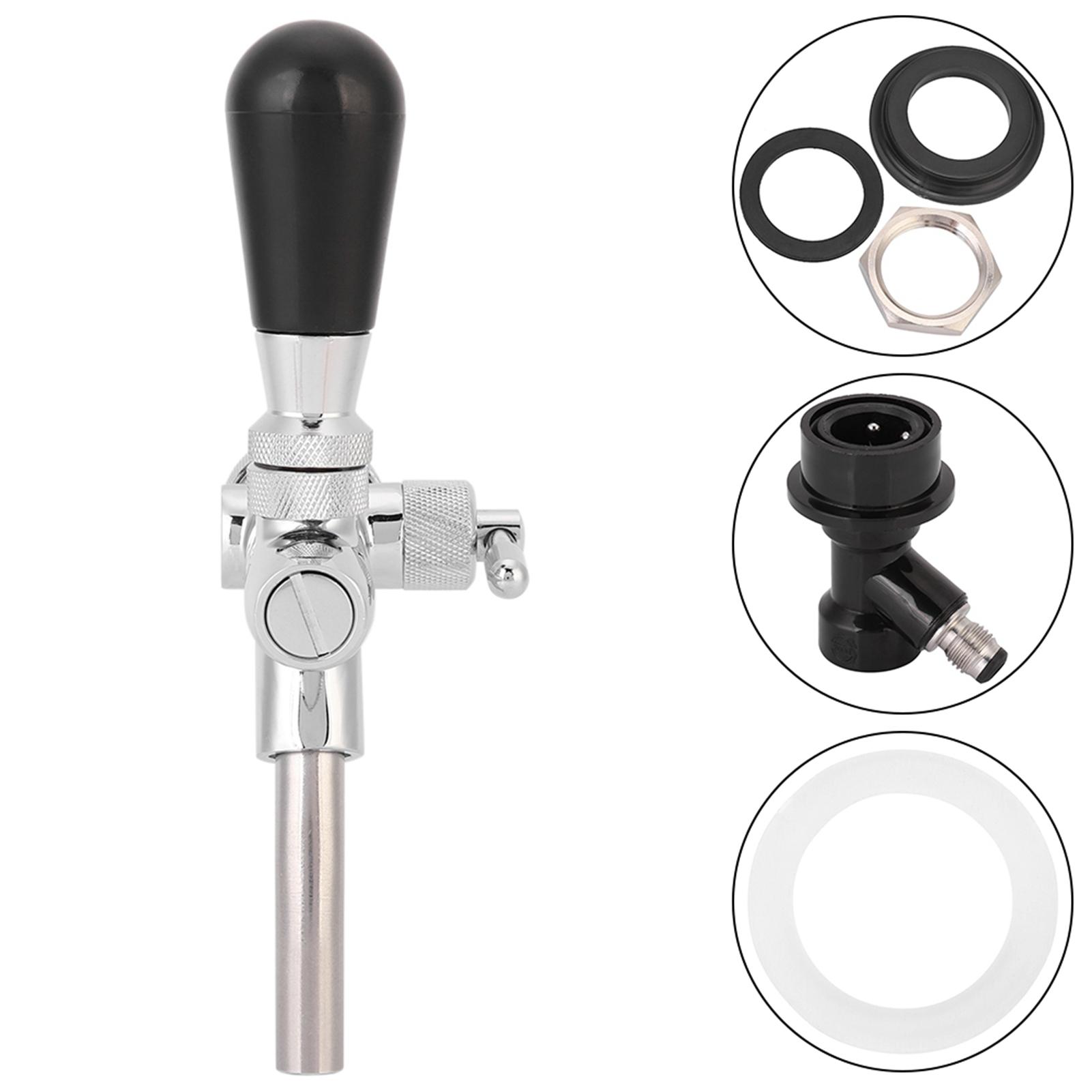Einstellbare Bier Tap Wasserhahn Fass Bier Homebrewing Tap mit Ball Lock Flüssigkeit Trennen
