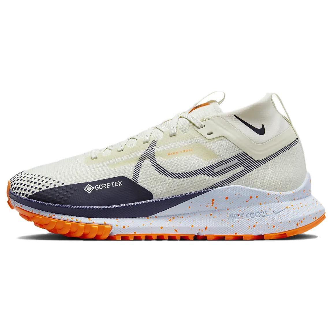 Nike React Pegasus Trail 4 GORE-TEX Sea Glass Total Orange Herren Sneaker Cremeweiß Blauton Lila-Tinte DJ7926-004 47.5