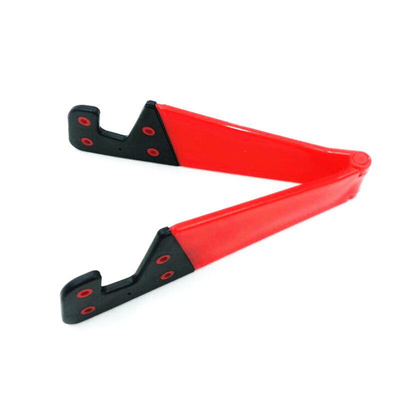 Verstellbarer, V-förmiger, universeller, faltbarer mobiler Handy-Ständerhalter für Smartphones und Tablets rot