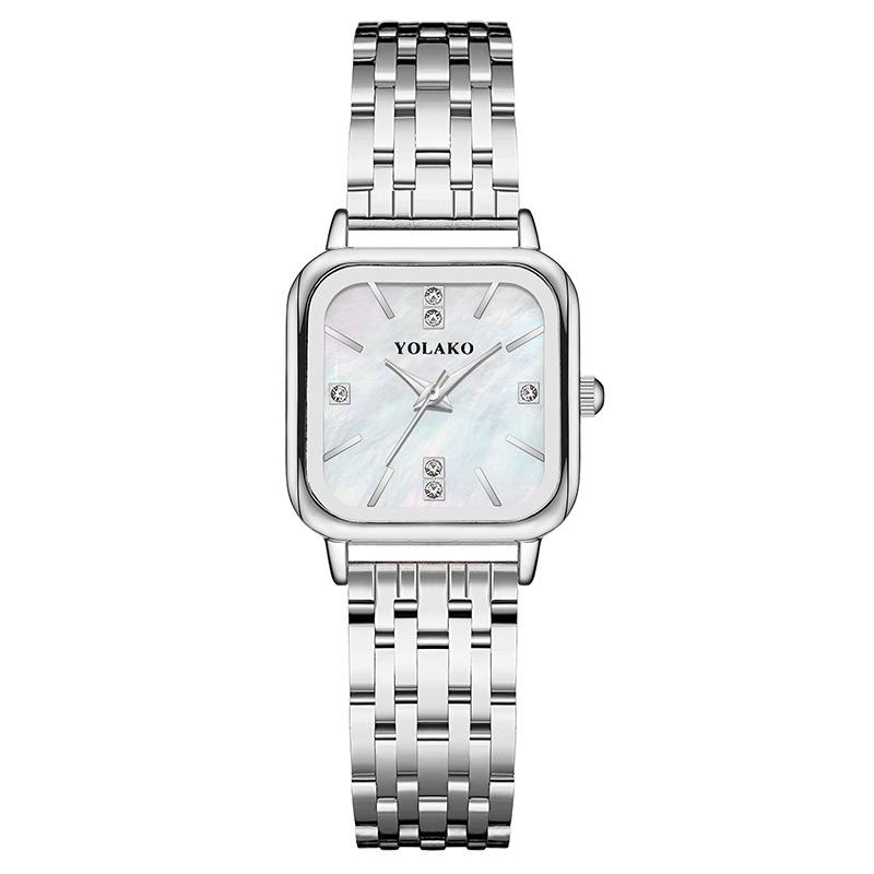 Neue Mode personalisierte einfache Uhr Set Damenuhr Schmetterling digitale Gürteluhr silber