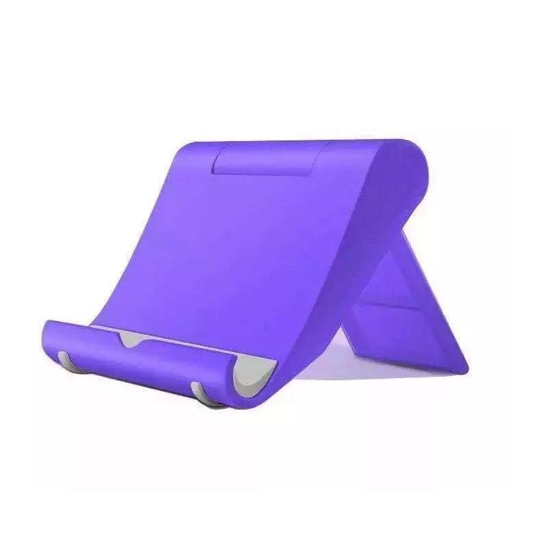 Tragbarer Handyhalter-Ständer, Smartphone-Unterstützung, Tablet-Ständer für iPhone, verstellbarer Schreibtisch-Handyhalter, Ipad-Ständer violett