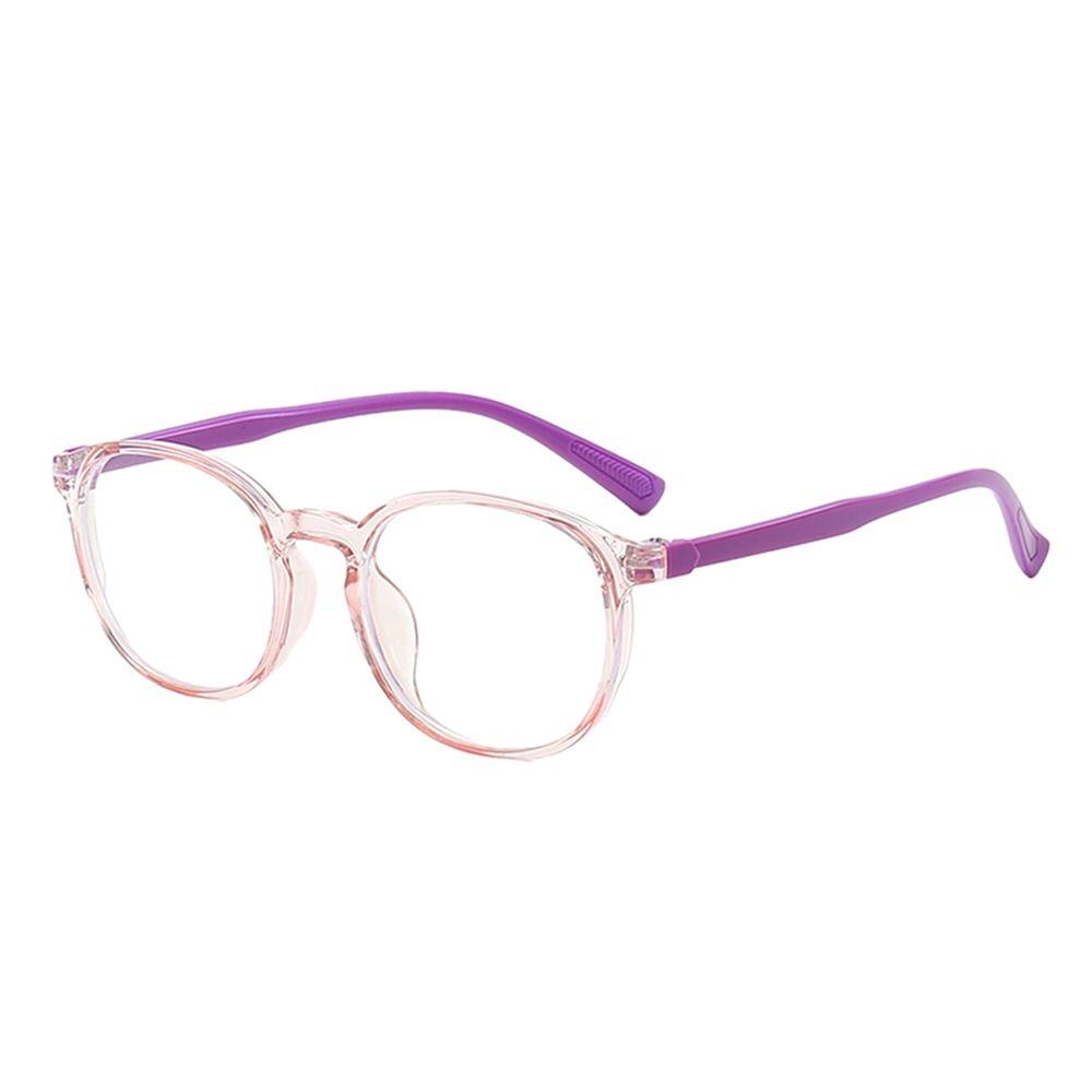 Blaulichtfilterbrille für Kinder, Computerbrille mit Silikonrahmen, klare Linse, Schutzbrille für Videospiele, Mädchen und Jungen