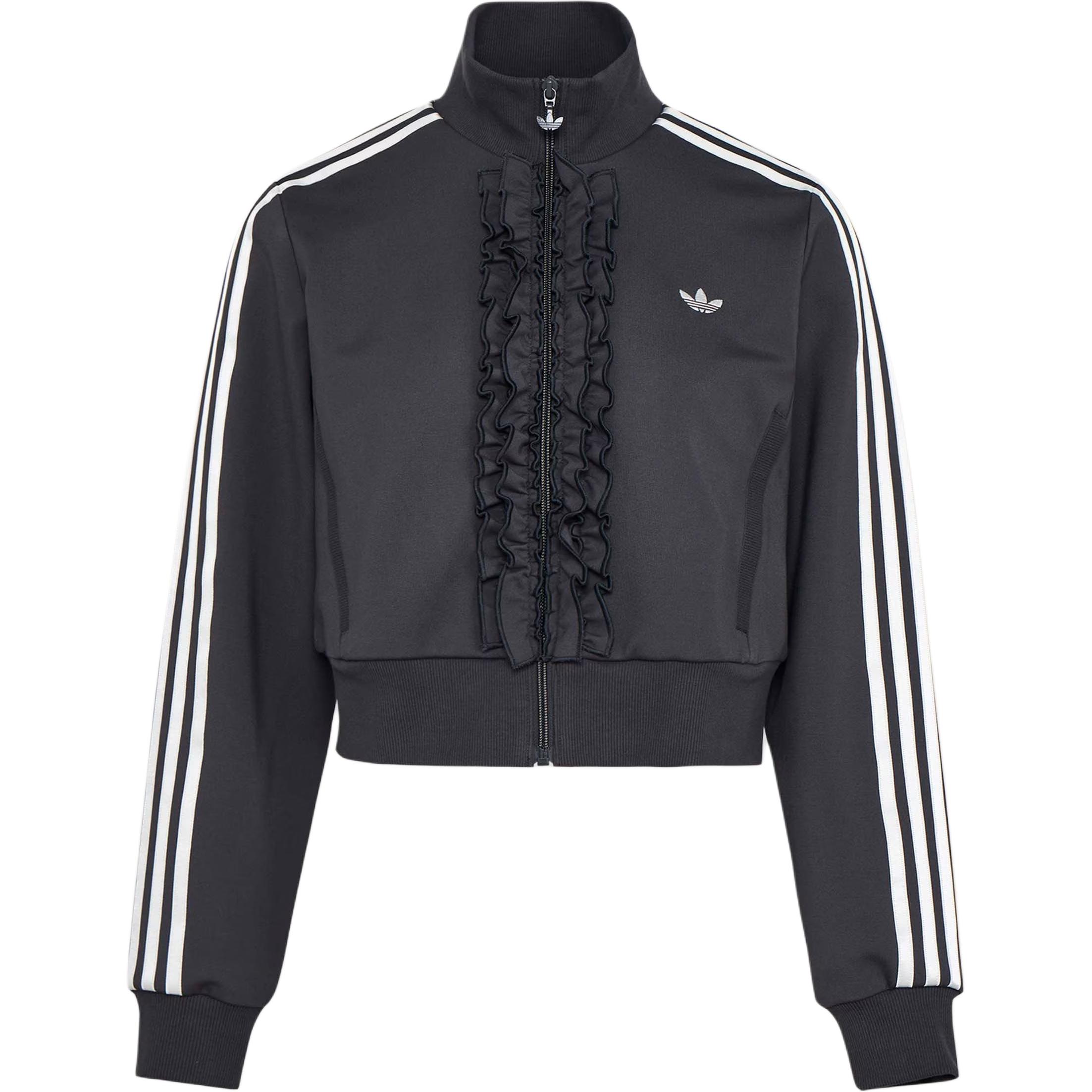 Adidas Originals Rüschenstrick Elegante Rüschen Sport Langarmjacke Damenjacke KU9387 L