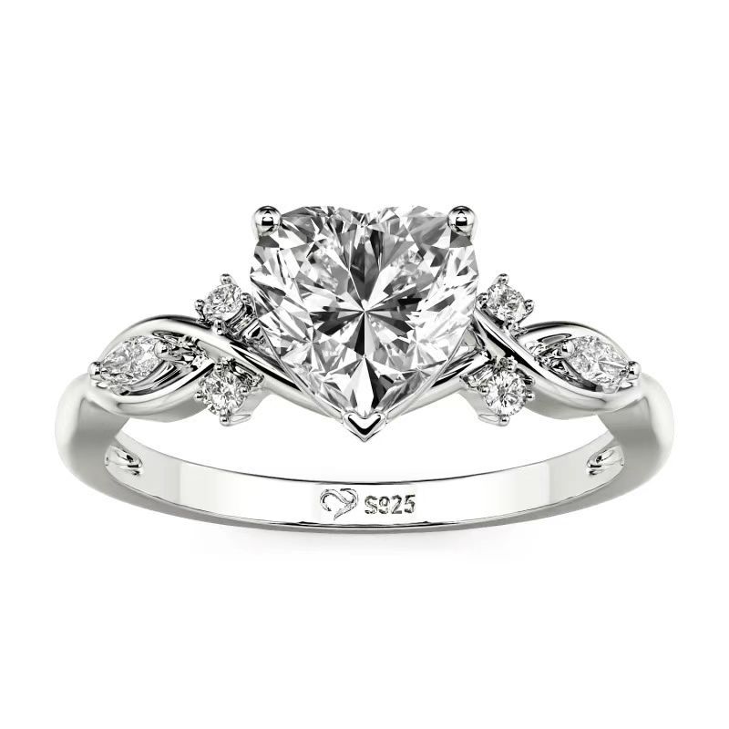 Modischer Kronen-Kreuz-Diamant-Verschlossener Ring, Galaxie Heißer Diamant Ring Ring Damen No. 9