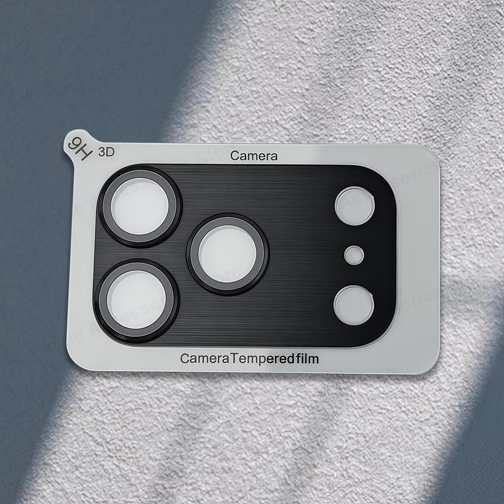 Metall Kamera Schutzglas Für iPhone 17 Pro Max 17Pro Max Legierung Linsenring Abdeckung Für iPhone17 Pro Max Handy Objektiv Zubehör For iP 17 Pro Max schwarz