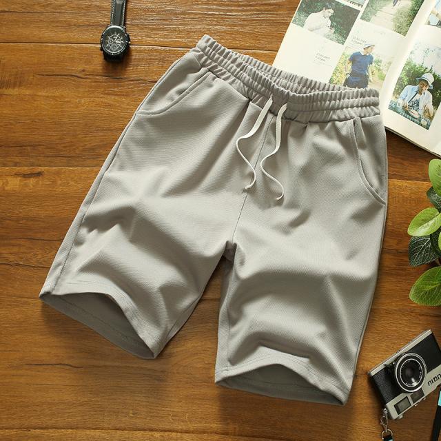 Neue Sommer Männer Mesh-Gym Bodybuilding Casual Lose Shorts Jogger im freien fitness strand Kurze Hosen Männliche Marke Sweatpant M-5XL XXXXXL grau